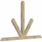 Ekena Millwork Saratoga Rough Sawn Timber Gable Bracket, Douglas Fir, 84"W x 56"H x 4"D x 4"F, 16/12 Pitch GBW084X56X0404SAR00RDF - alternate 5